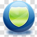 The Spherical Icon Set, shield, green and blue shield logo transparent background PNG clipart