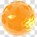 Crystalisman QT Dock Icon Set, ct_JadeiteYellow_x, black background with orange ball illustration transparent background PNG clipart