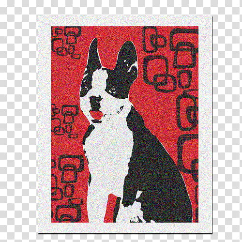 black and white dog transparent background PNG clipart