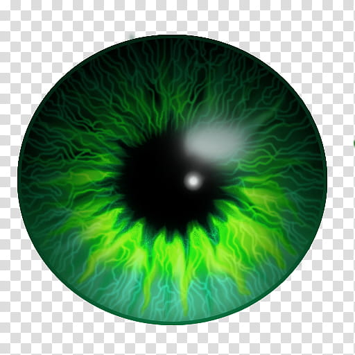 Hand Painted Eyes, green and black bean bag transparent background PNG clipart
