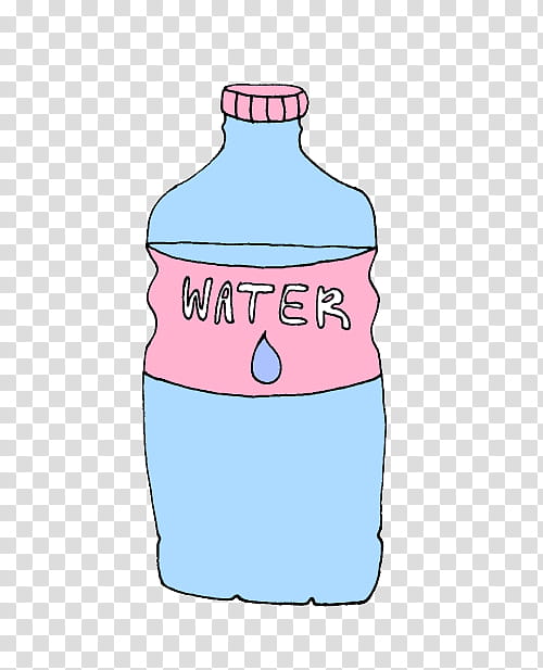 Pink , water labeled bottle icon transparent background PNG clipart