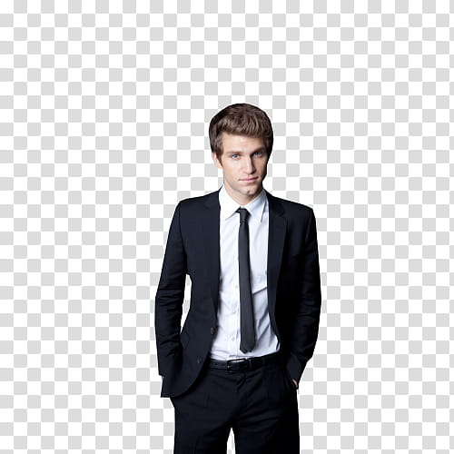 Keegan Allen, man in black formal suit transparent background PNG clipart