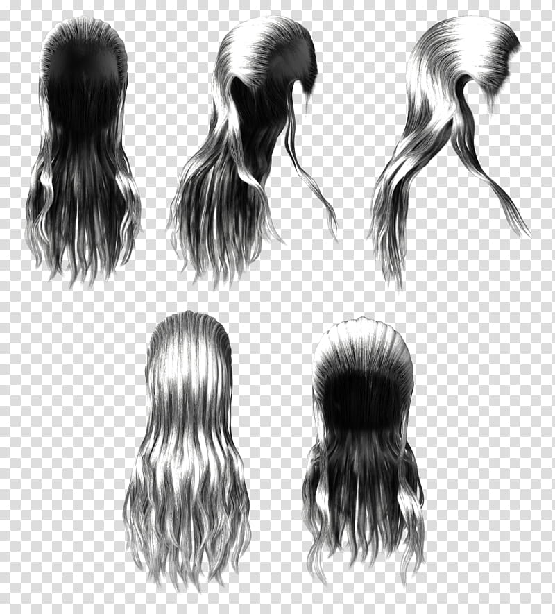 hair hairstyle human long hair artificial hair integrations, Black Hair, Wig, Hair Coloring, Step Cutting, Silver transparent background PNG clipart