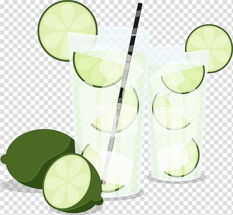 lime key lime lemon-lime drink caipirinha, Watercolor, Paint, Wet Ink, Lemonlime, Lime Juice, Highball Glass, Cocktail Garnish transparent background PNG clipart