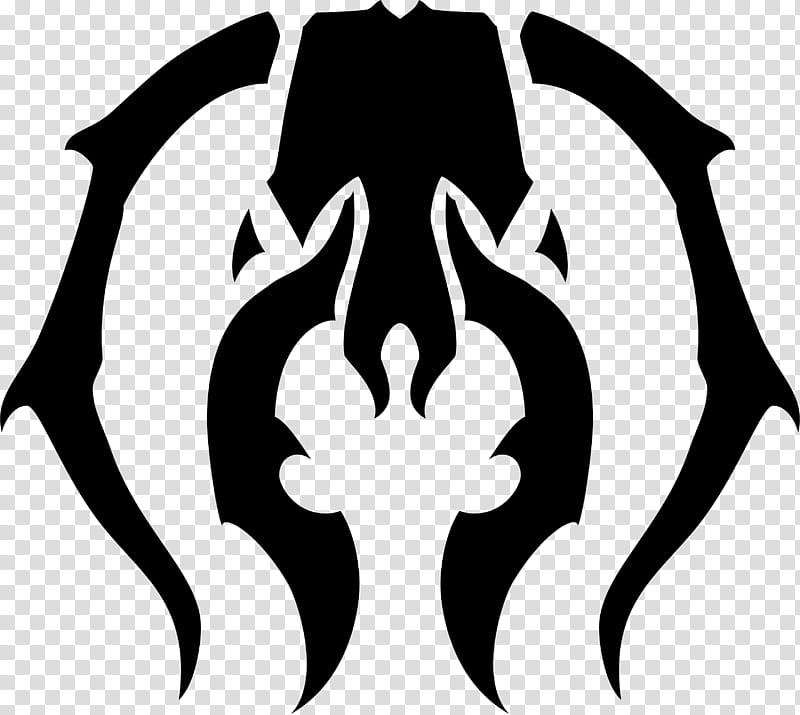 Golgari Swarm Guild Symbol, black abstract illustration transparent background PNG clipart