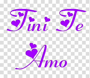 Tini Te Amo transparent background PNG clipart