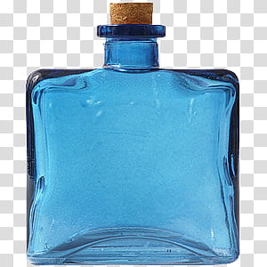 Blue Bottles , blue glass bottle transparent background PNG clipart