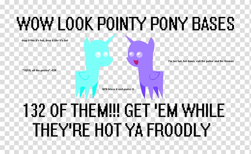 BBBFF/POINTY PONY STYLE BASE !!,FU-, two purple and blue dog with black text transparent background PNG clipart