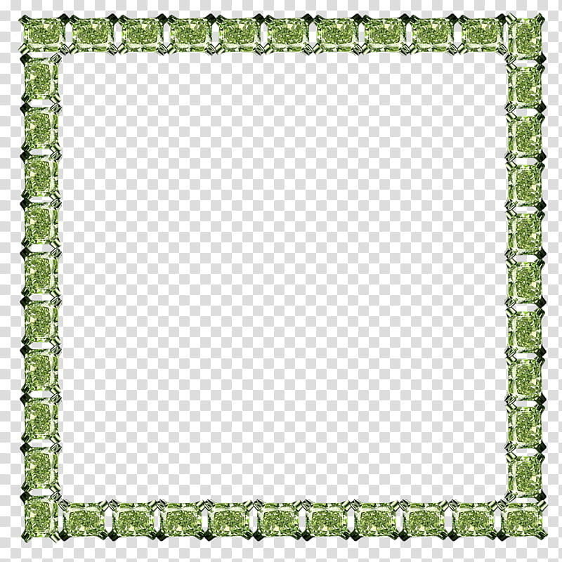 Frames , square green frame illustration transparent background PNG clipart