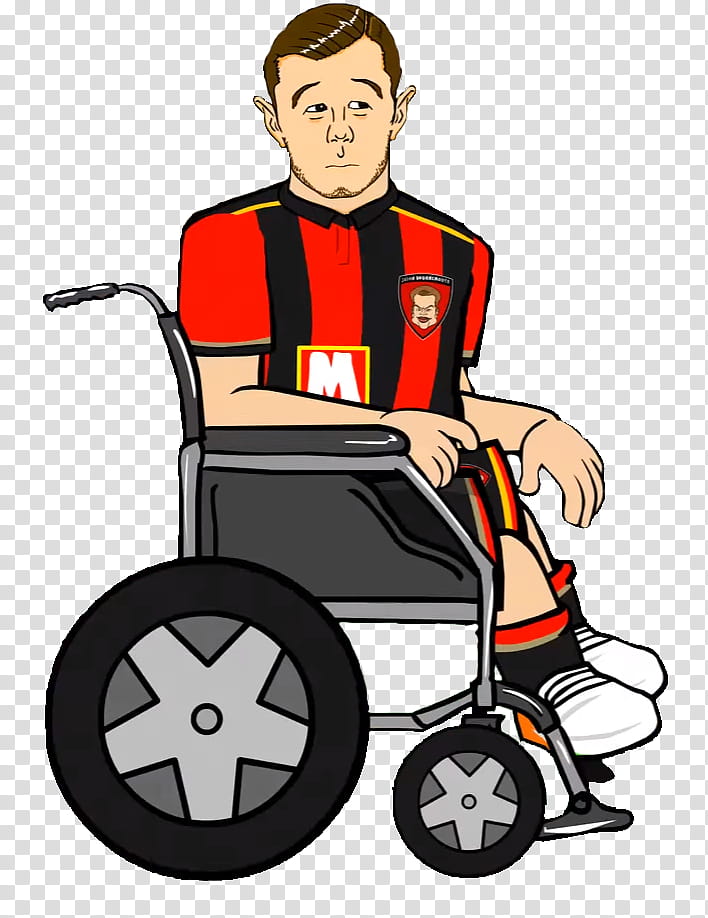 Cartoon Football, Wheelchair, Jack Wilshere, Blog, Motorized Wheelchair, Afc Bournemouth, Fandom, Football Player transparent background PNG clipart