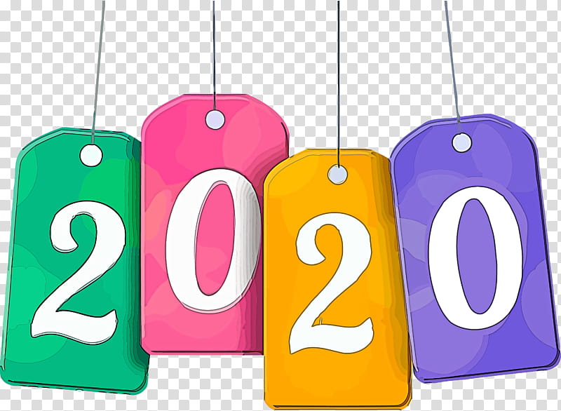 happy new year 2020 happy 2020 2020, Text, Material Property, Birthday Candle, Magenta, Number, Symbol transparent background PNG clipart