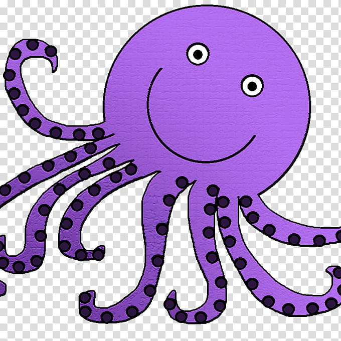Octopus, Drawing, Cartoon, Squid, Silhouette, Giant Pacific Octopus, Purple, Violet transparent background PNG clipart