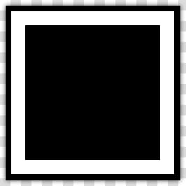 Polaroid V, square white and black frame transparent background PNG clipart