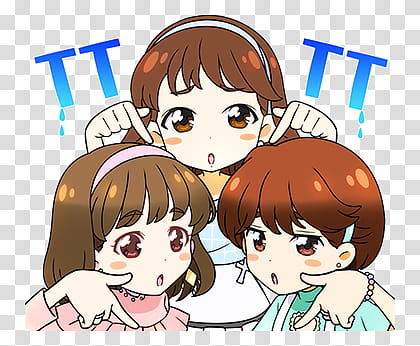 TWICE LINE STICKERS Candy pop edition, brown haired female anime illustration transparent background PNG clipart