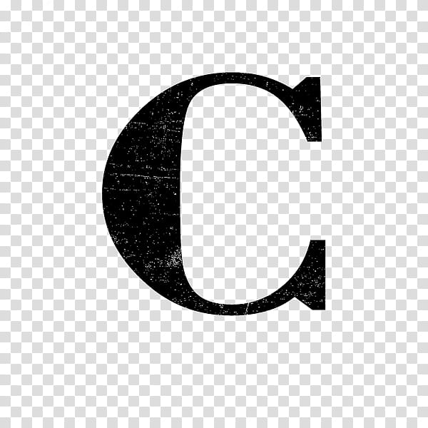 , letter C silhouette transparent background PNG clipart