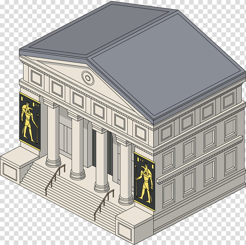 Building, Family Guy The Quest For Stuff, Peter Griffin, Cleveland Brown, Museum, Egyptian Museum, Architecture, Quahog, Cartoon transparent background PNG clipart