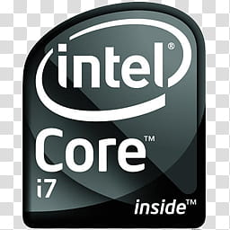 Intel Logo, Intel logo Core i Black icon transparent background PNG clipart