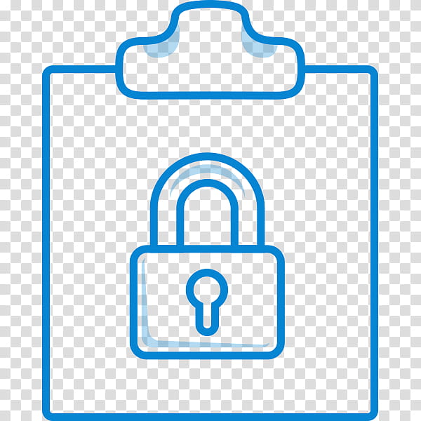Padlock, Lock And Key, Symbol, Security, Combination Lock, Blue, Line Art transparent background PNG clipart