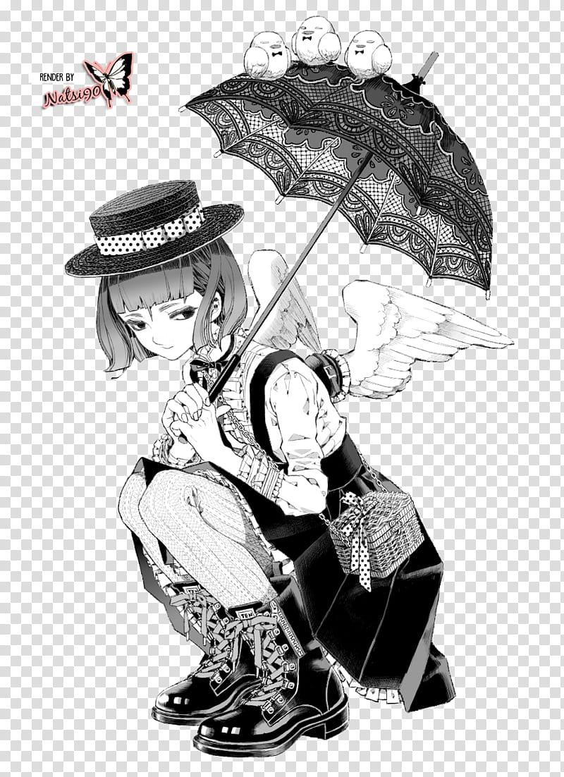 Watchers, woman holding umbrella sketch transparent background PNG clipart