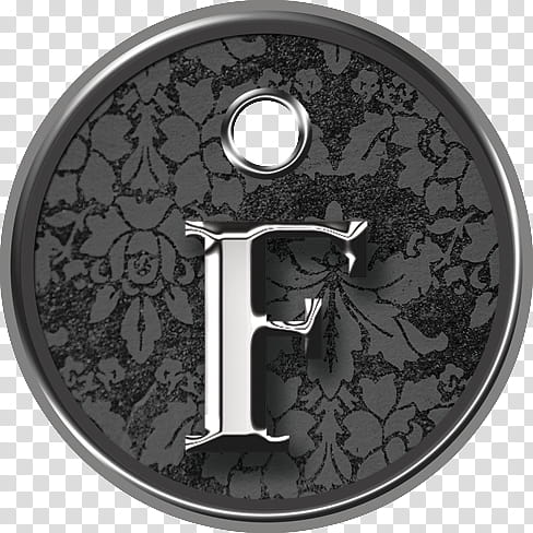 Metal Tags John Hancock, gray and black letter F metal signage transparent background PNG clipart