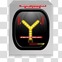 Back To The Future Icons Vista, Yellow Flux Capacitor_x transparent background PNG clipart