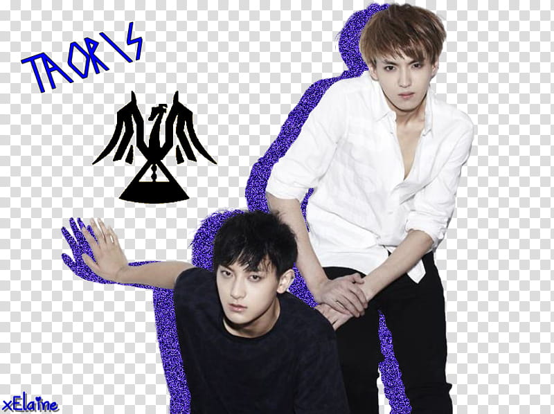 EXO M TaoRis KrisTao Edit , men's black top transparent background PNG clipart