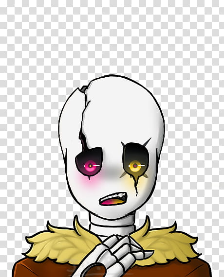 Meme style Swapfell Gaster solo v transparent background PNG clipart