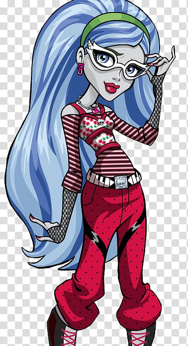 Monster High, blue haired female cartoon character transparent background PNG clipart