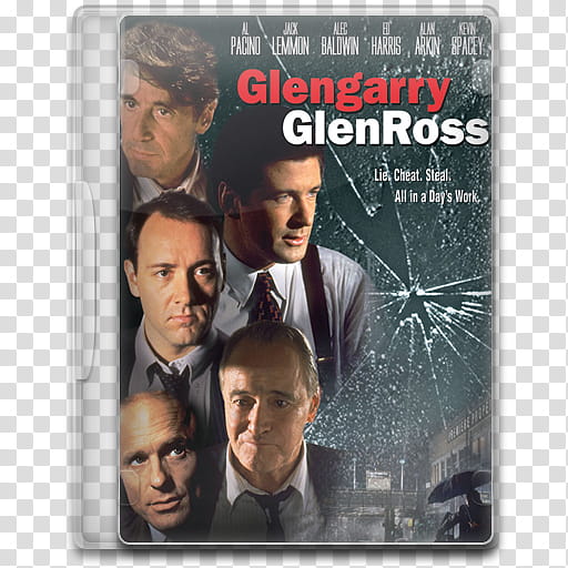 Movie Icon , Glengarry Glen Ross, Glengarry Glenrose DVD case transparent background PNG clipart
