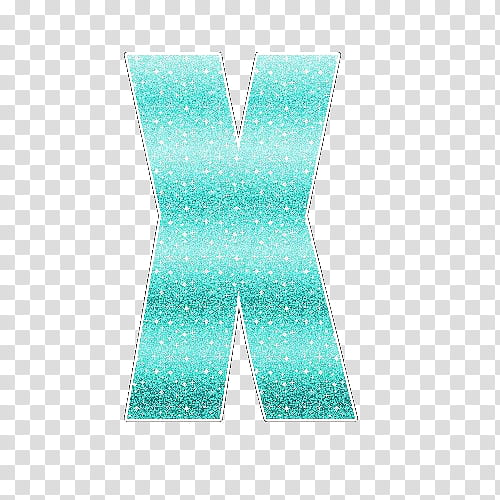 Letras con Glitter Celeste transparent background PNG clipart