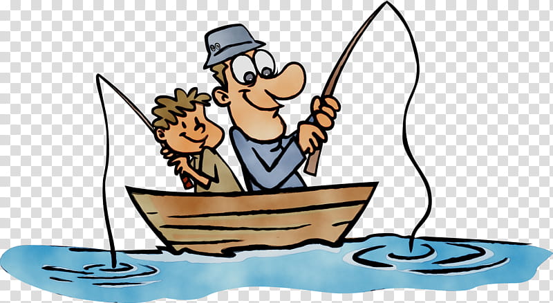 Water, Cartoon, Line, Behavior, Human, Fisherman, Recreation, Boating transparent background PNG clipart