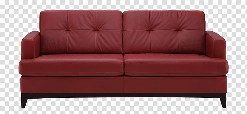 red -seat sofa transparent background PNG clipart