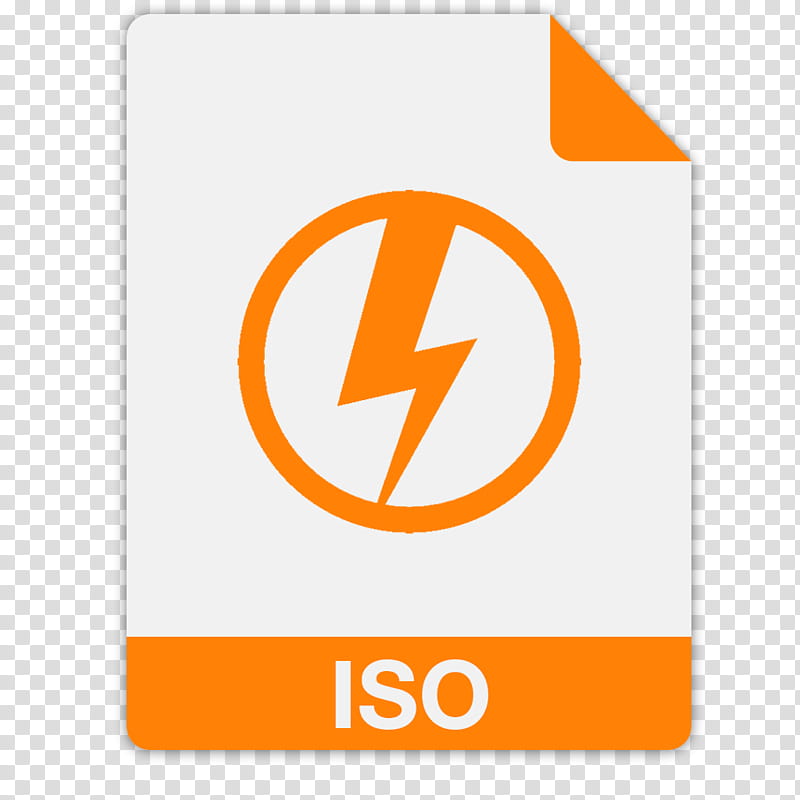 FlatFiles   DAEMON Tools iso, white and orange ISO icon transparent background PNG clipart