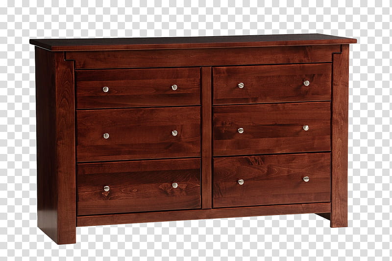 brown wooden -drawer dresser transparent background PNG clipart