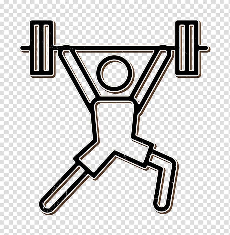 Sports icon Gym icon Weightlifter icon, Symbol, Coloring Book, Logo transparent background PNG clipart