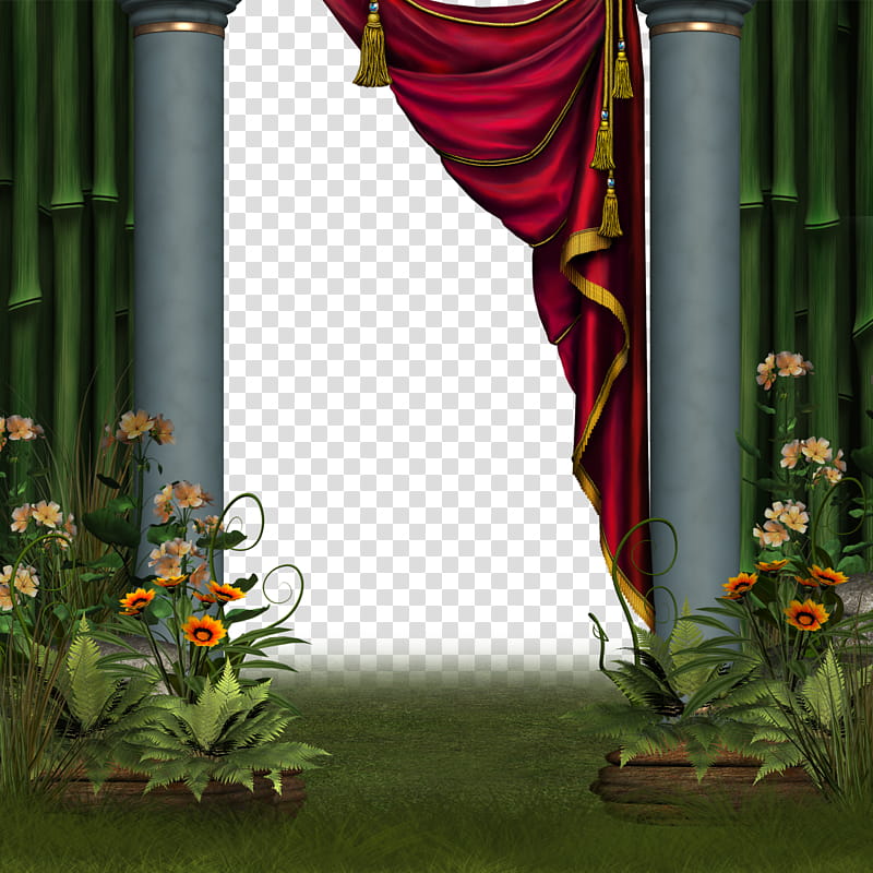 BG, red and brown curtain illustration transparent background PNG clipart