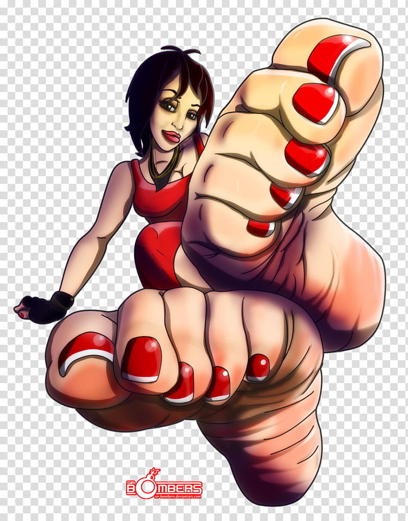 Cool your Jetts, woman with pedicure anime poster transparent background PNG clipart
