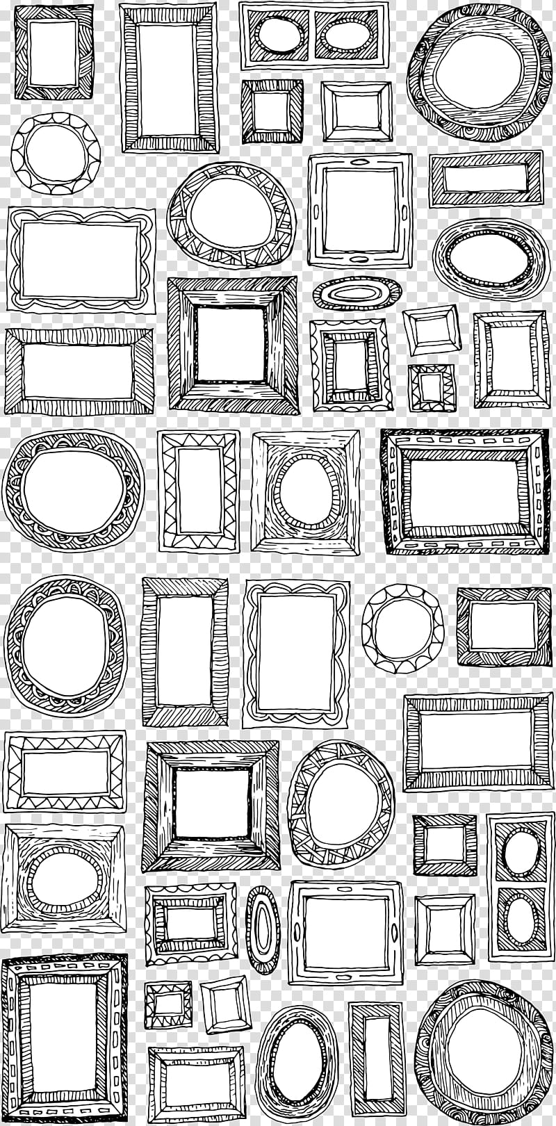 Pencil, Drawing, Frames, Portrait, Painting, Line, Line Art, Rectangle transparent background PNG clipart