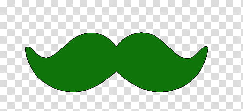 green mustache art transparent background PNG clipart