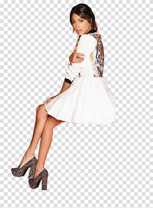 Martina Stoessel Singua editions, woman in white mini skirt transparent background PNG clipart