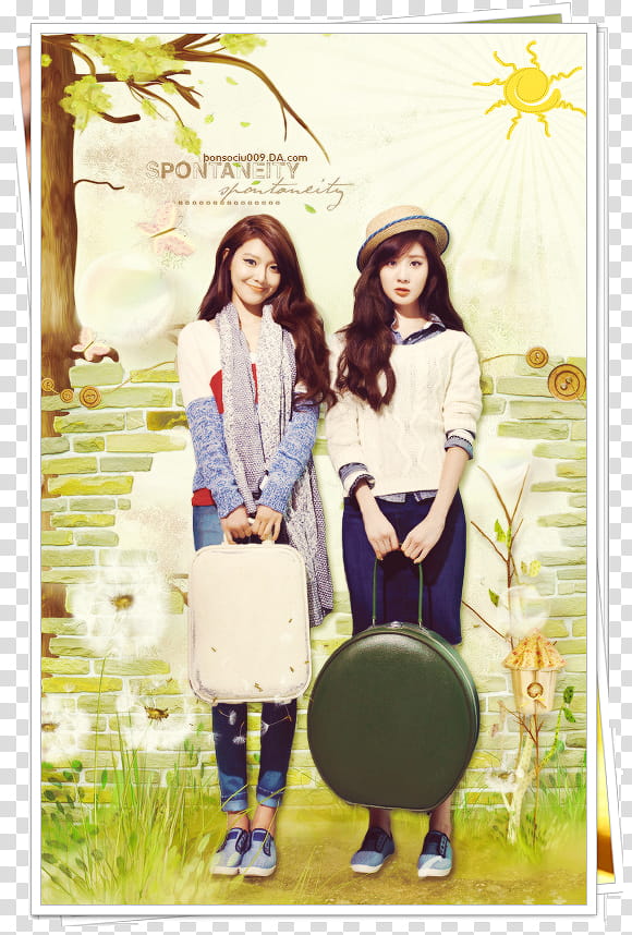 SOOYOUNG AND SEOHYUN, BEAUTIFUL GRADENS! transparent background PNG clipart