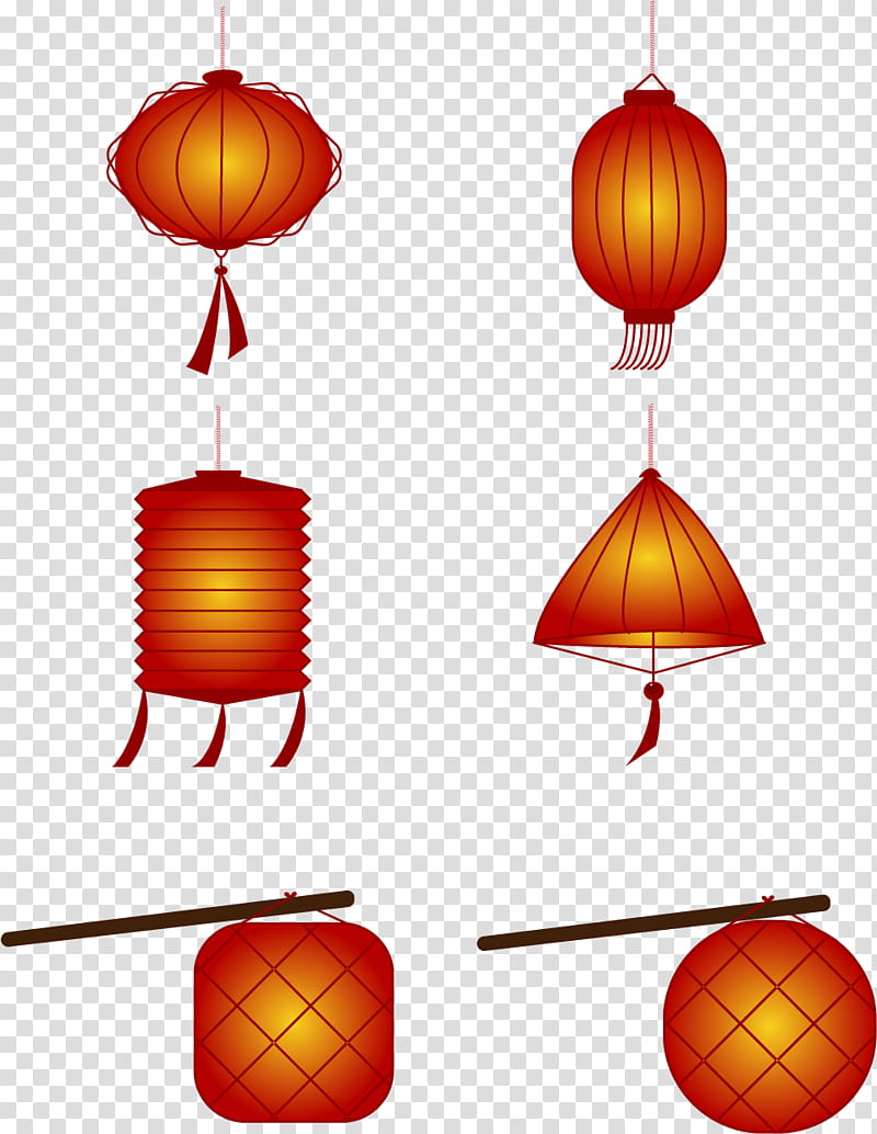 Chinese New Year Red, Festival, Lantern, Drawing, Lantern Festival, Orange, Lighting, Lamp transparent background PNG clipart