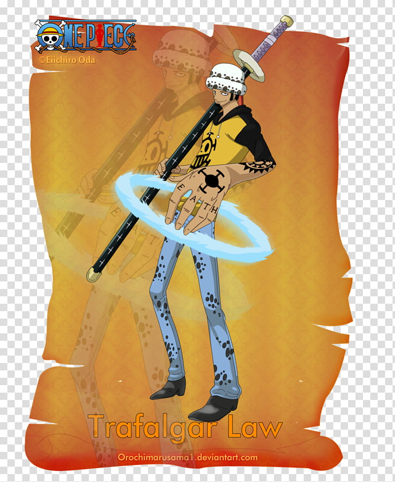 Trafalgar Law, One Piece poster transparent background PNG clipart