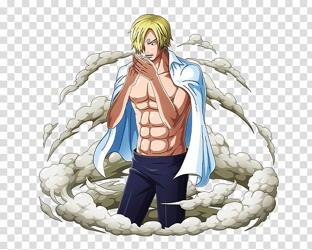 Sanji Vinsmoke, yellow-haired male One Piece character transparent background PNG clipart