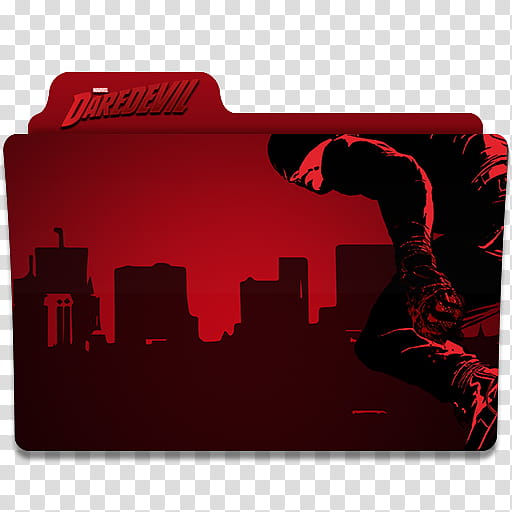 Marvel Daredevil Folder Icon, Daredevil () transparent background PNG clipart