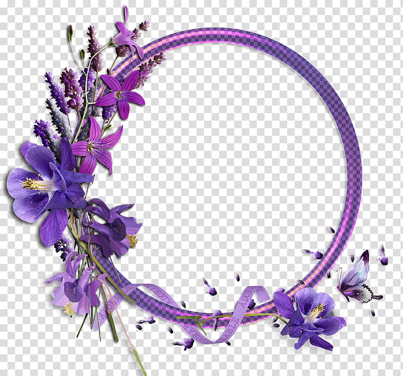 Blue Flower Borders And Frames, Floral Design, Purple, Lavender, Violet, Frames, Wreath, Red transparent background PNG clipart