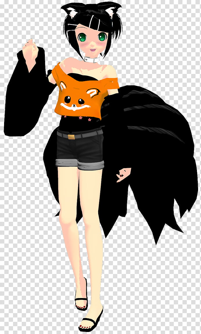 MMD nc : terry kitsune transparent background PNG clipart