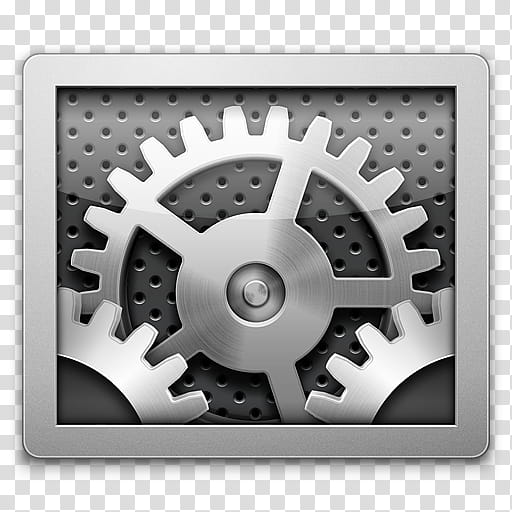Temas negros mac, settings logo transparent background PNG clipart