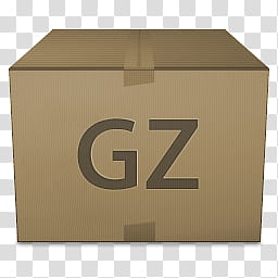 Adobe Boxes Compression Icons, gz transparent background PNG clipart