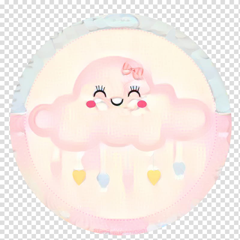 Cartoon Cloud, Pink M, Smile, Cartoon, Plate, Nose, Meteorological Phenomenon, Dishware transparent background PNG clipart